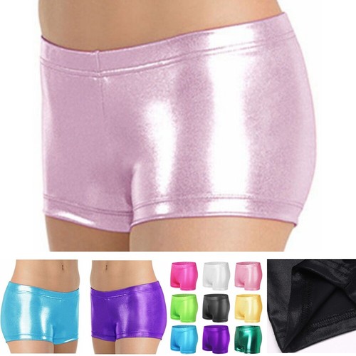 Girls metallic dance shorts - girls,