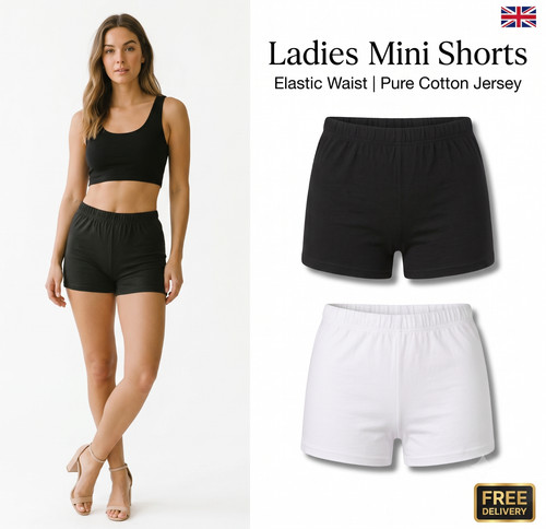 Women mini shorts elasticated - women,