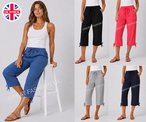 Ladies womens cotton - ladies, 3/4