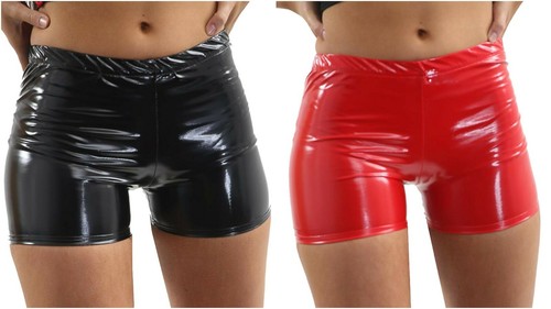 Shorts pvc hot - pants, women