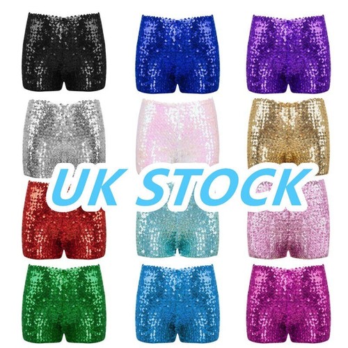 Kids sparkly sequin shorts - uk,