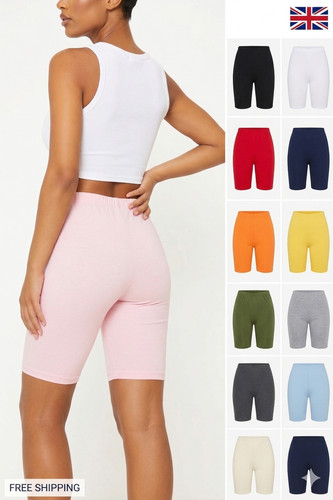 Ladies cotton cycling shorts - cotton,