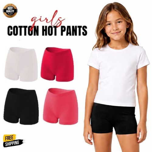 Girls cotton hot - pants, school