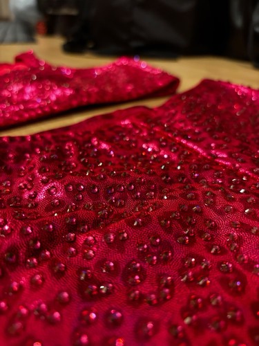 Stoned piece dance set crop - 2-piece,