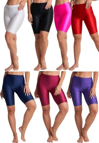 Shiny cycling shorts - shorts, high