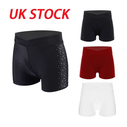Girl sparkly shorts elastic - uk,