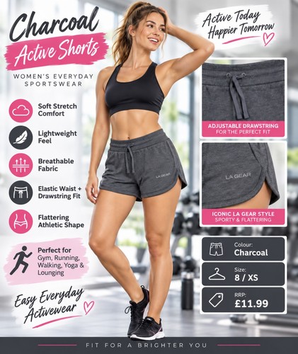 Gear womens charcoal gym - charcoal,